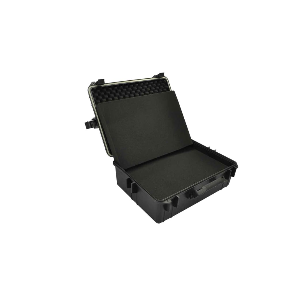 vidaXL Transportkoffer Schwarz mit Schaumstoff 35 L Fassungsvermögen