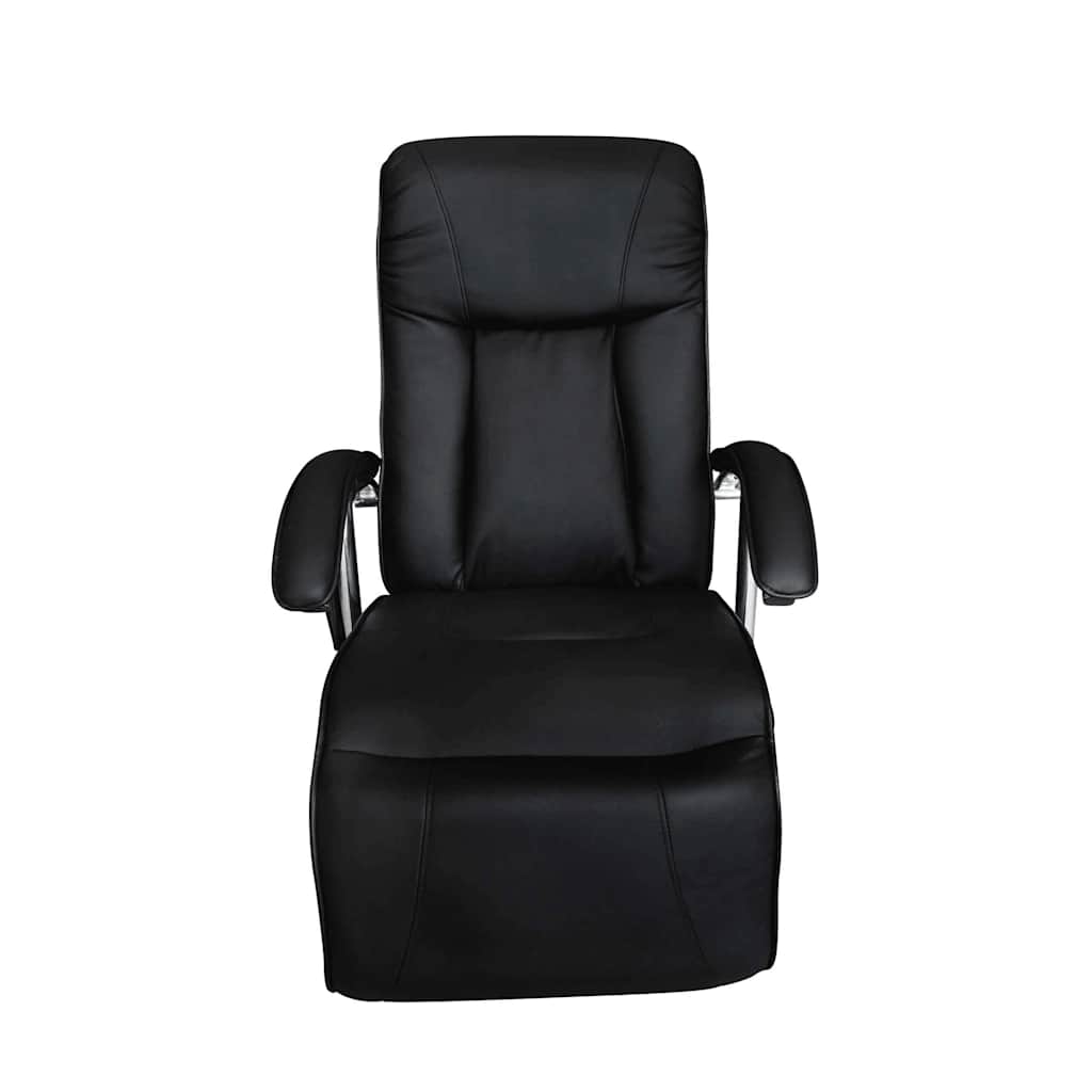 vidaXL Massagesessel Schwarz Kunstleder