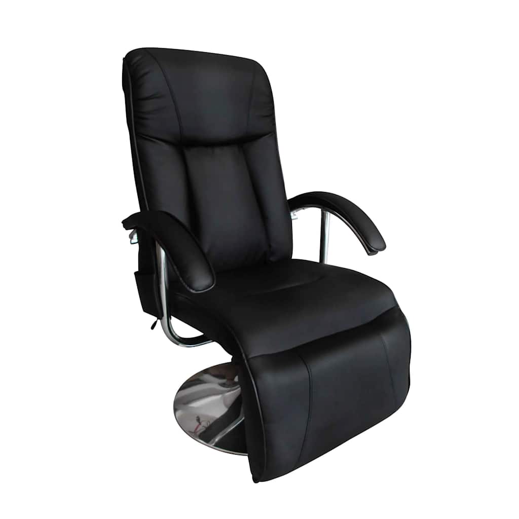 vidaXL Massagesessel Schwarz Kunstleder