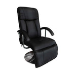 vidaXL Massagesessel Schwarz Kunstleder