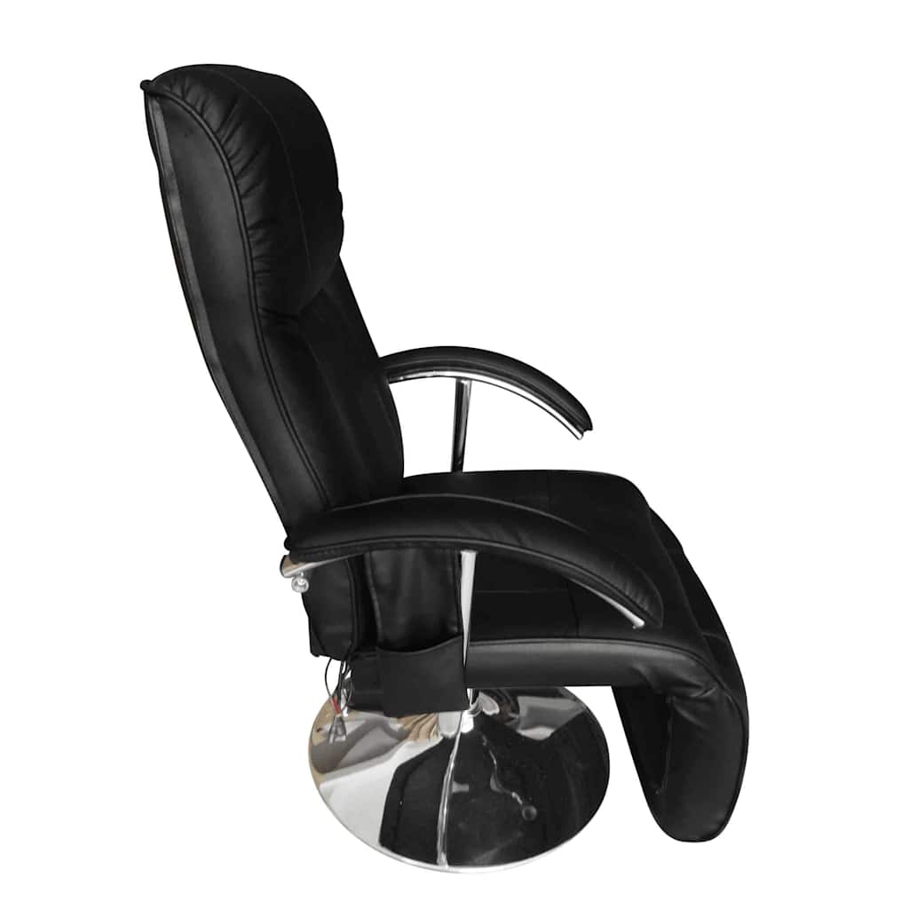 vidaXL Massagesessel Schwarz Kunstleder