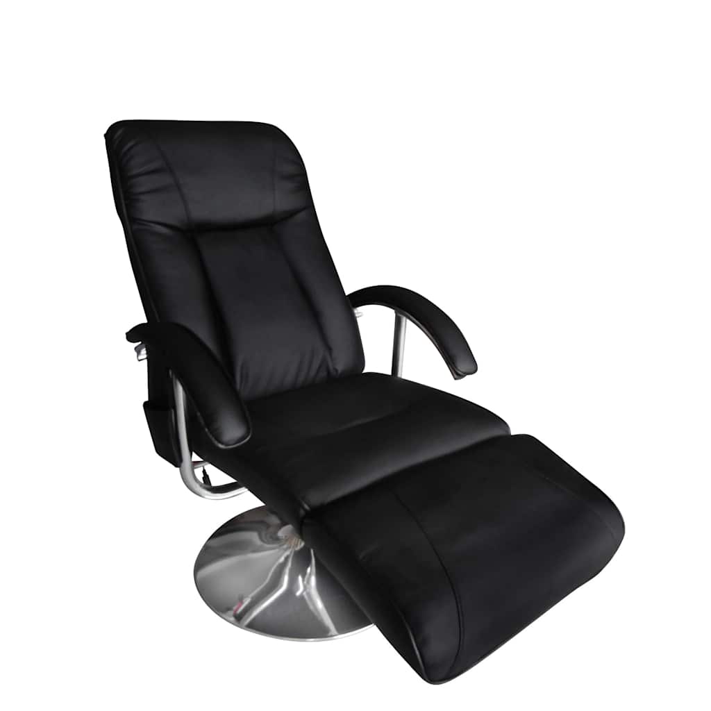 vidaXL Massagesessel Schwarz Kunstleder