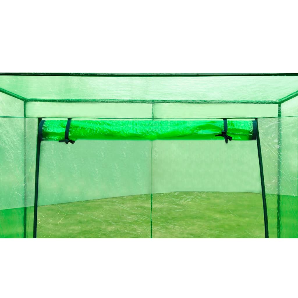 vidaXL Gewächshaus Stahlrahmen PVC