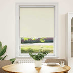 vidaXL Verdunkelungsrollo 84,4 x 175 cm, Stoffbreite 80 cm, Gebrochen Weiß