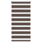 vidaXL Zebra-Rollo 40,9 x 100 cm, Stoffbreite 36,7 cm, Kaffeebraun