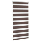 vidaXL Zebra-Rollo 40,9 x 100 cm, Stoffbreite 36,7 cm, Kaffeebraun
