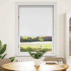 vidaXL Verdunkelungsrollo 84,4 x 175 cm, Stoffbreite 80 cm, Weiß