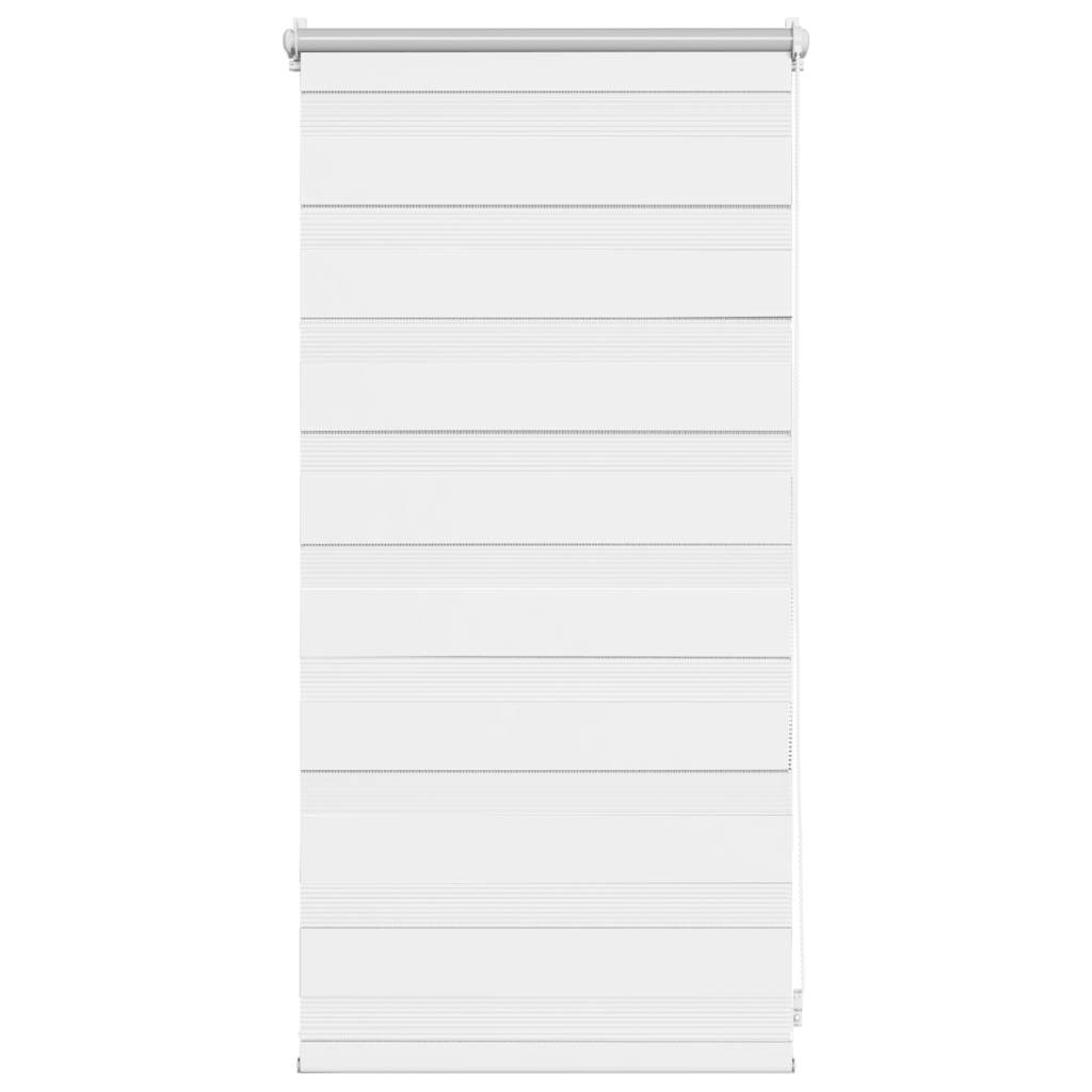 vidaXL Zebra-Rollo 40,9 x 100 cm, Stoffbreite 36,7 cm, Weiß