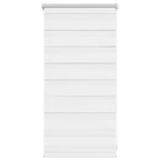 vidaXL Zebra-Rollo 40,9 x 100 cm, Stoffbreite 36,7 cm, Weiß