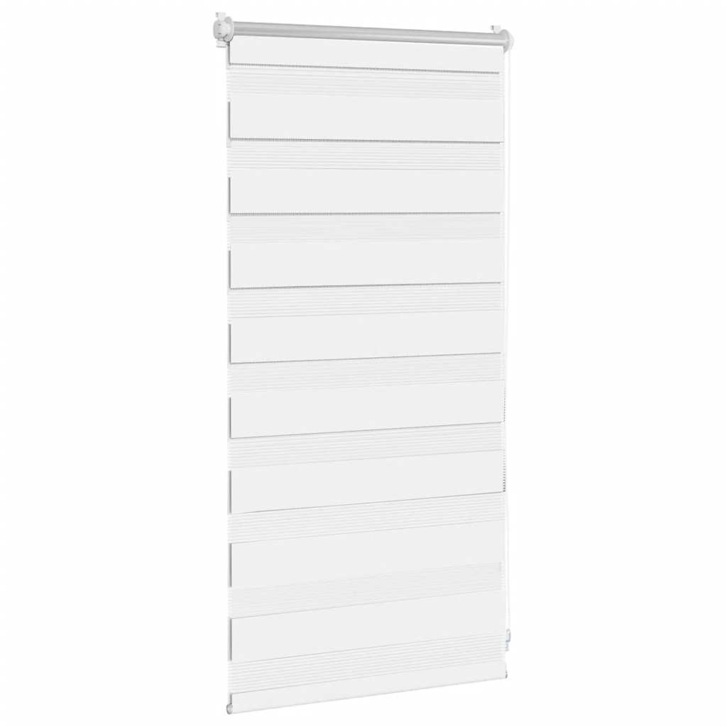 vidaXL Zebra-Rollo 40,9 x 100 cm, Stoffbreite 36,7 cm, Weiß
