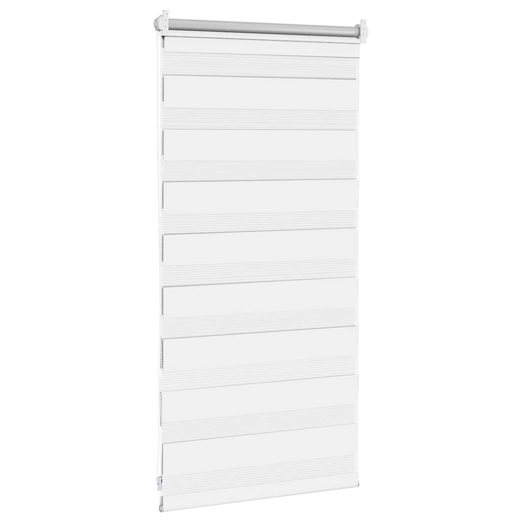 vidaXL Zebra-Rollo 40,9 x 100 cm, Stoffbreite 36,7 cm, Weiß