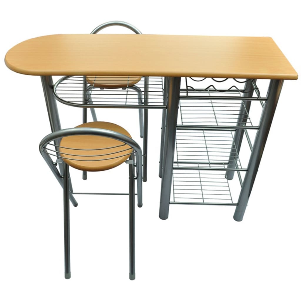 vidaXL Frühstücksbar-Set Holz