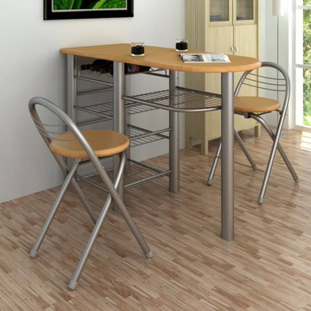 vidaXL Frühstücksbar-Set Holz