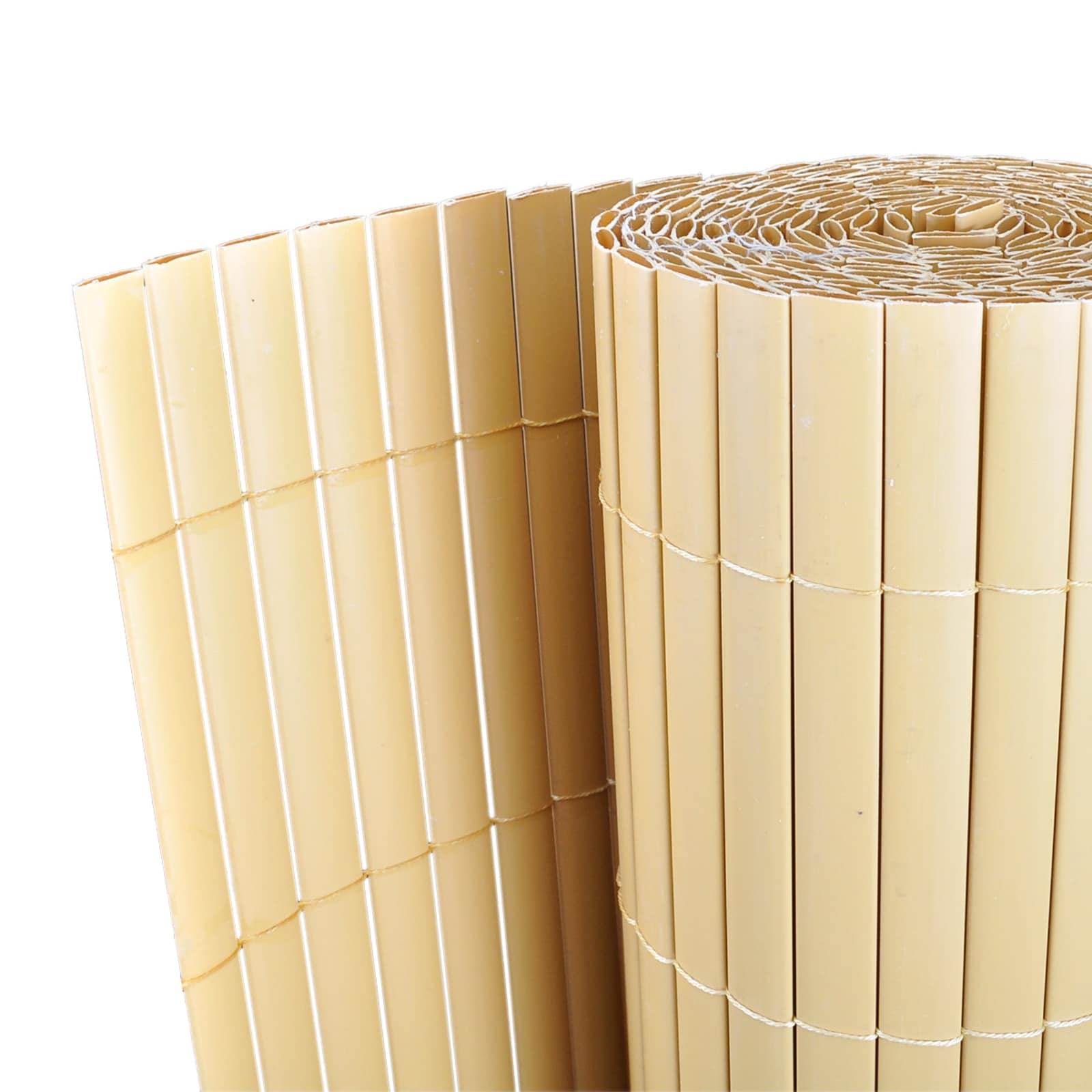 vidaXL Zaunpaneele Gelb PVC