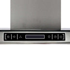 vidaXL Dunstabzugshaube Inselhaube mit LCD-Display
