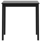 vidaXL Bartisch MDF Schwarz 115×55×107 cm