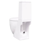 vidaXL Keramik-Toilette Abgang Horizontal Weiß