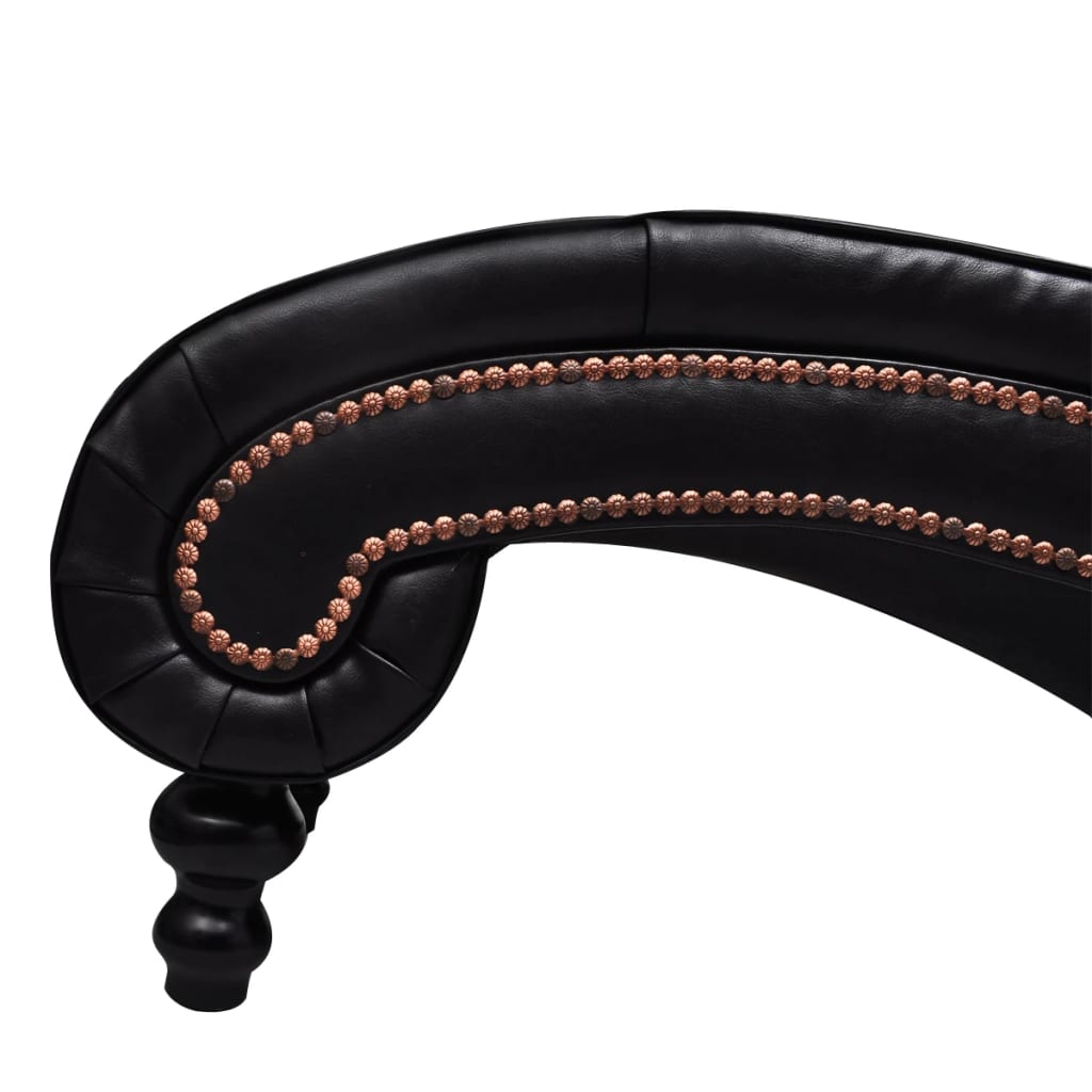 vidaXL Chaiselongue Braun Kunstleder