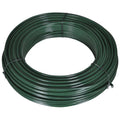 vidaXL Spanndraht 80 m 2,1/3,1 mm Stahl Grün