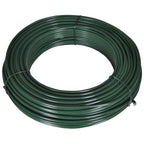 vidaXL Spanndraht 80 m 2,1/3,1 mm Stahl Grün