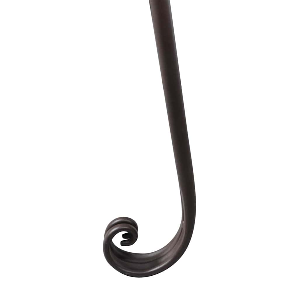 vidaXL Garten-Chaiselongue 128 cm Stahl Antik Braun