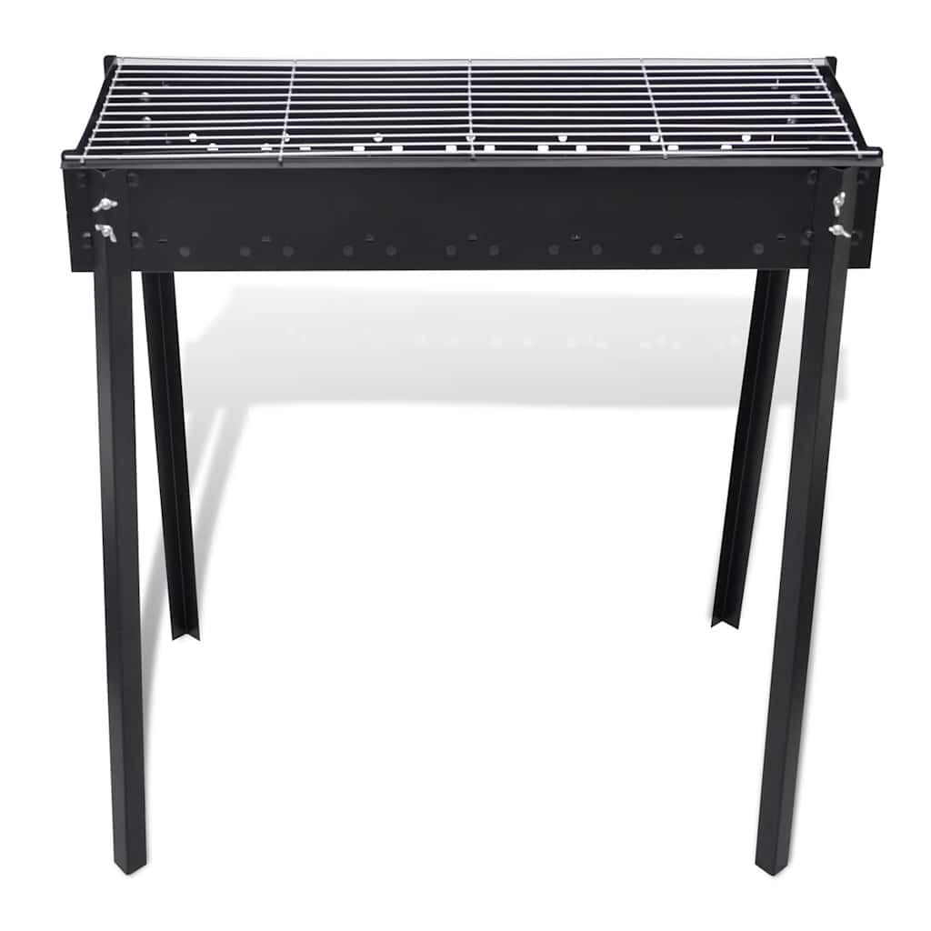 BBQ Grill Säulengrill Standgrill Kohlegrill Barbeque Quadratisch
