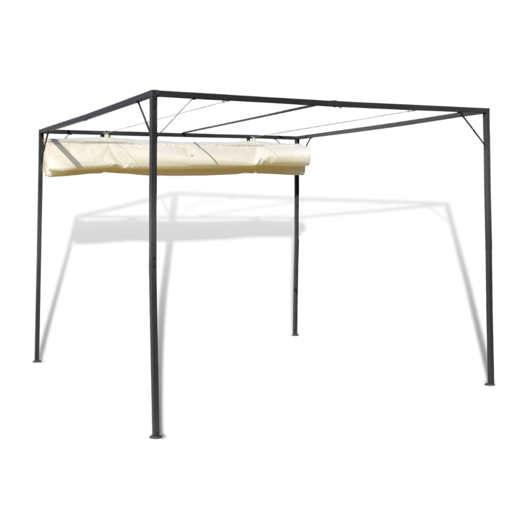 vidaXL Gartenpavillon mit versenkbarem Dach
