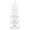 Pflanzentreppe Blumenregal Standregal Eckregal Blumentreppe Stahl weiß