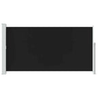 vidaXL Seitenmarkise 160x300 cm Schwarz