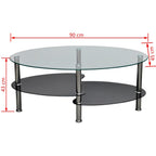 vidaXL Couchtisch mit Exklusivem Design Schwarz