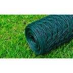 vidaXL Drahtzaun mit PVC-Beschichtung 25x0,5 m Grün