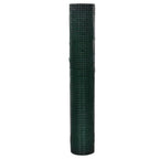 vidaXL Drahtzaun für Hühner Verzinkt mit PVC-Beschichtung 10x1 m Grün