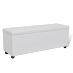 vidaXL Bank mit Stauraum Weiß 118x44x44 cm