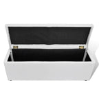vidaXL Bank mit Stauraum Weiß 118x44x44 cm