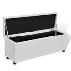 vidaXL Bank mit Stauraum Weiß 118x44x44 cm