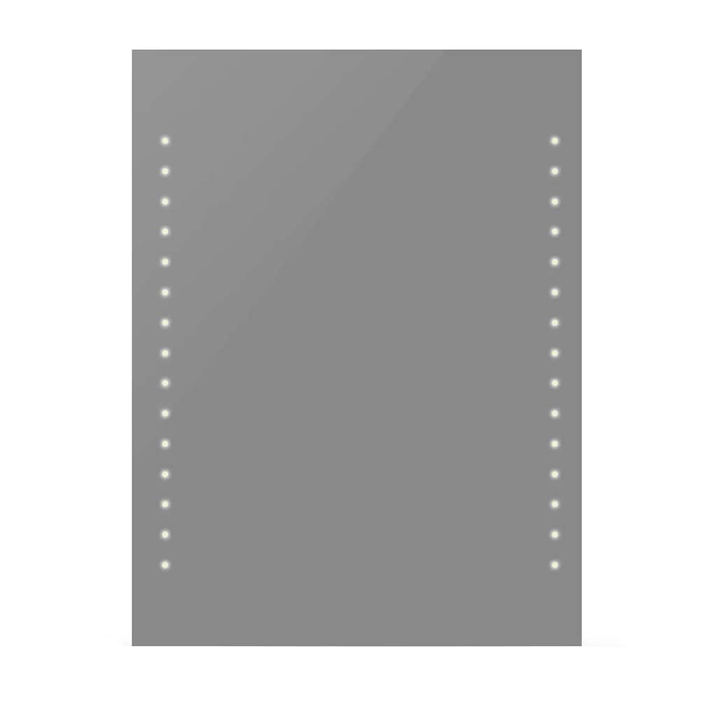 vidaXL Badspiegel mit LED-Leuchten 60×80 cm