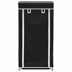 Schuhschrank Schuhregal Schuhablage 5 Schicht 58 x 28 x 106 cm Schwarz