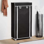 Schuhschrank Schuhregal Schuhablage 5 Schicht 58 x 28 x 106 cm Schwarz