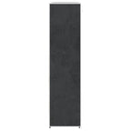 vidaXL Stoffschrank mit Fächern Kleiderstangen 45×150×176 cm Schwarz