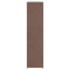 vidaXL Stoffschrank mit Fächern und Stangen 45×150×176 cm Braun