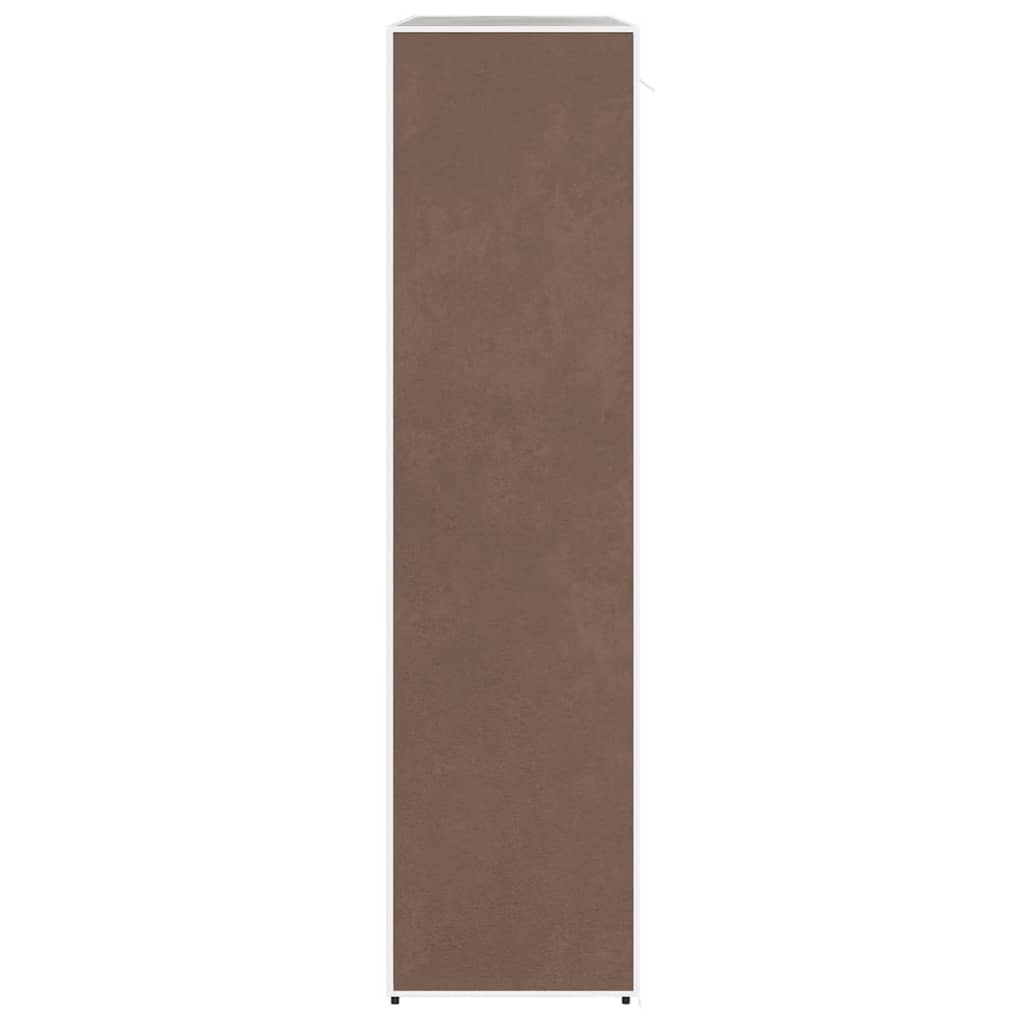 vidaXL Stoffschrank mit Fächern und Stangen 45×150×176 cm Braun
