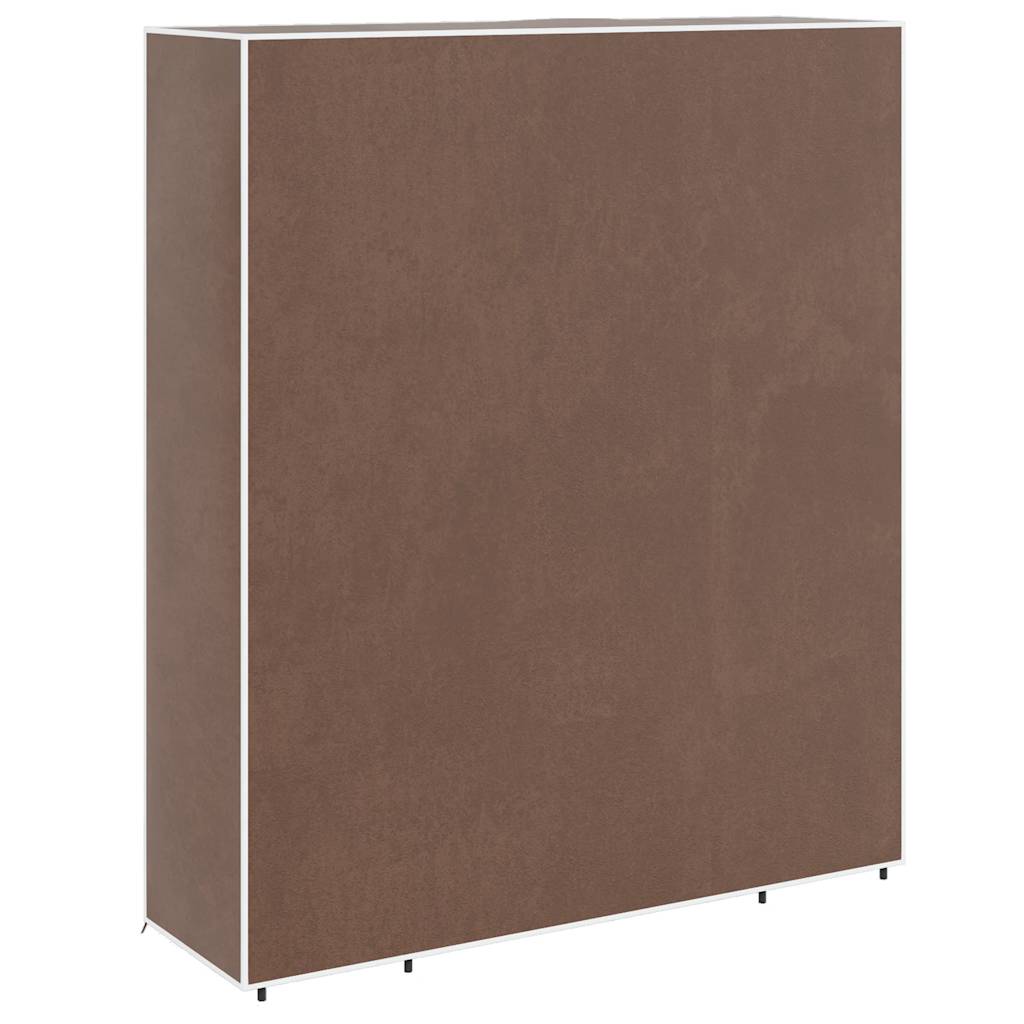vidaXL Stoffschrank mit Fächern und Stangen 45×150×176 cm Braun
