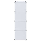 vidaXL Modularer Schrank mit 9 Fächern 109x36,5x143 cm Weiß
