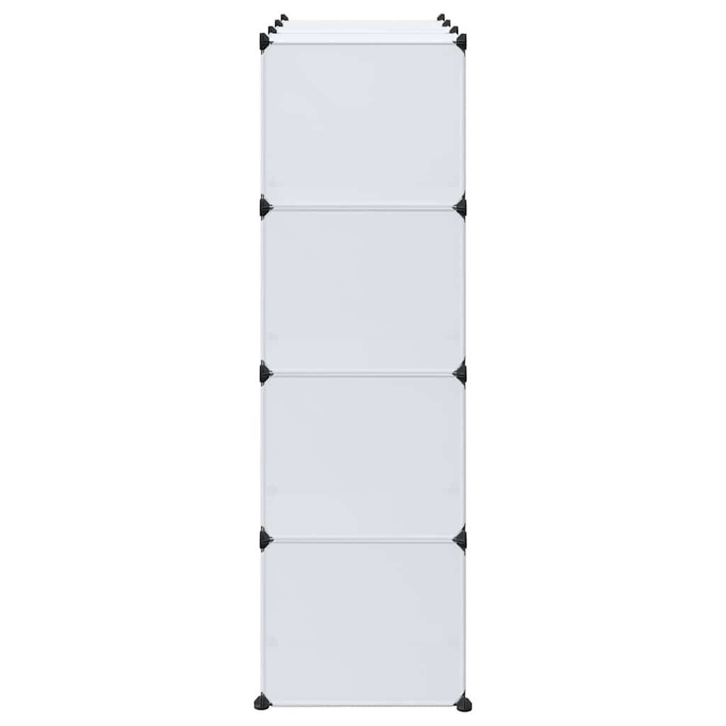 vidaXL Modularer Schrank mit 9 Fächern 109x36,5x143 cm Weiß