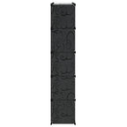 vidaXL Modularer Schrank mit 14 Fächern schwarz/weiß 37x146x180,5cm