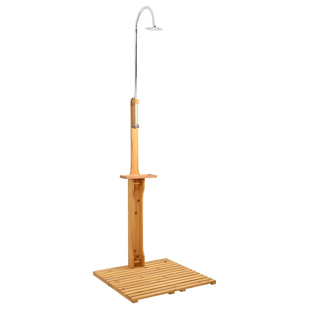 vidaXL Gartendusche Holz