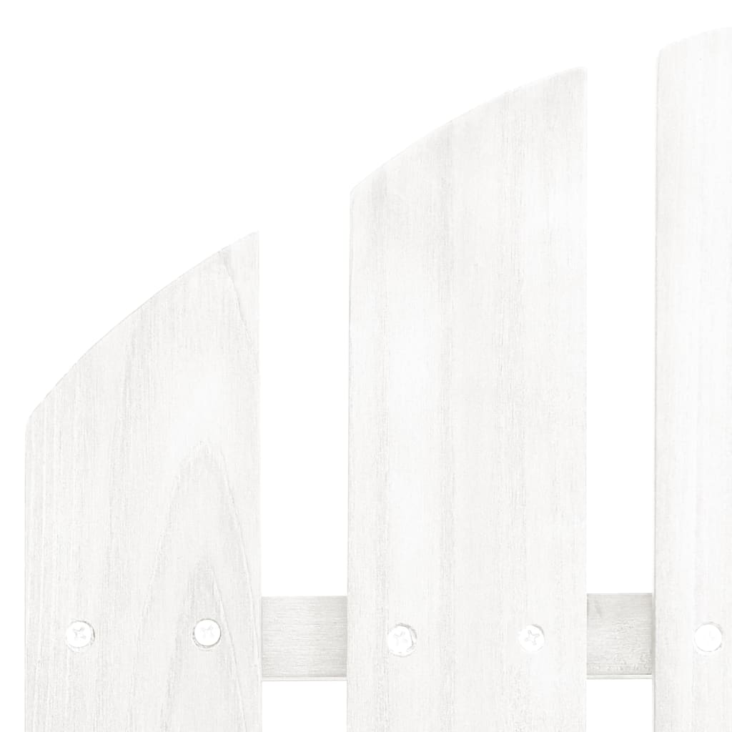 vidaXL Gartensessel mit Fußstütze Holz Weiß