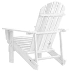 vidaXL Gartenstuhl Holz Weiß