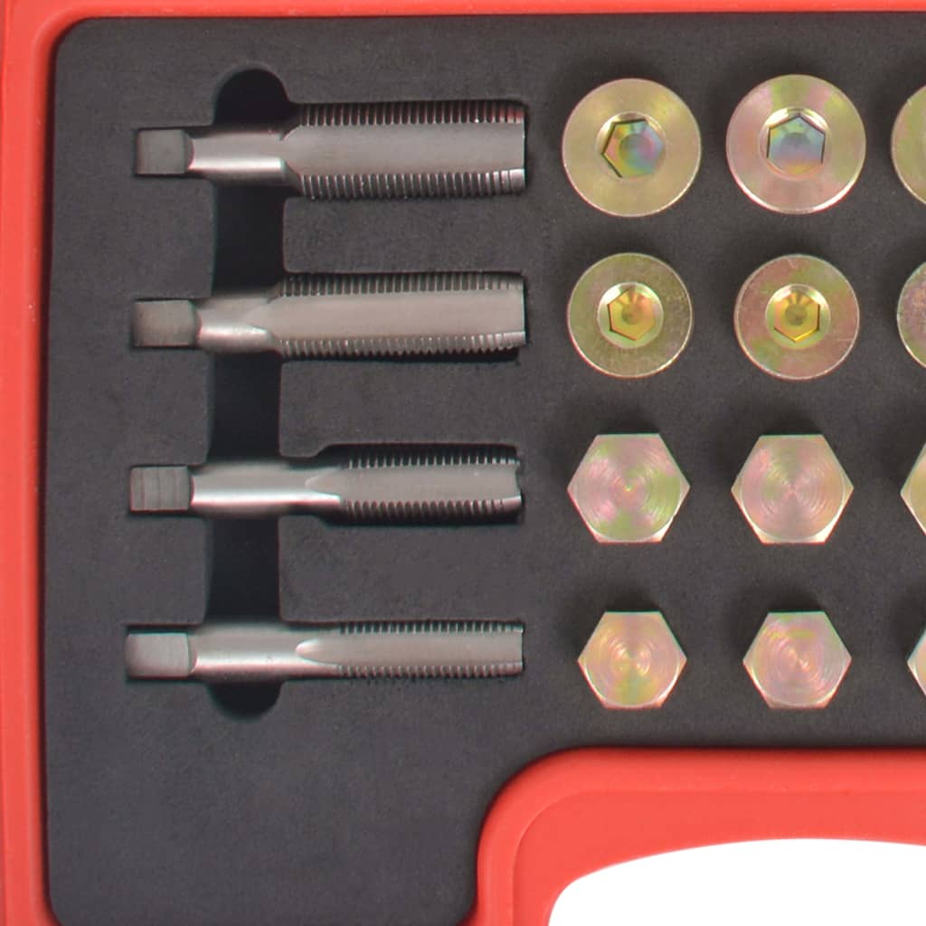vidaXL 64-tlg. Reparatursatz Ölablassschrauben M13 M15 M17 M20