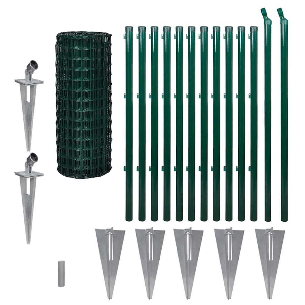 Gitterzaun Gartenzaun Zaunsatz Maschendraht 25 x 0,8m
